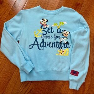 Disney Light Blue Cruise Line Sweatshirt